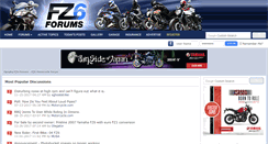 Desktop Screenshot of fz6forums.com
