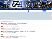 Tablet Screenshot of fz6forums.com